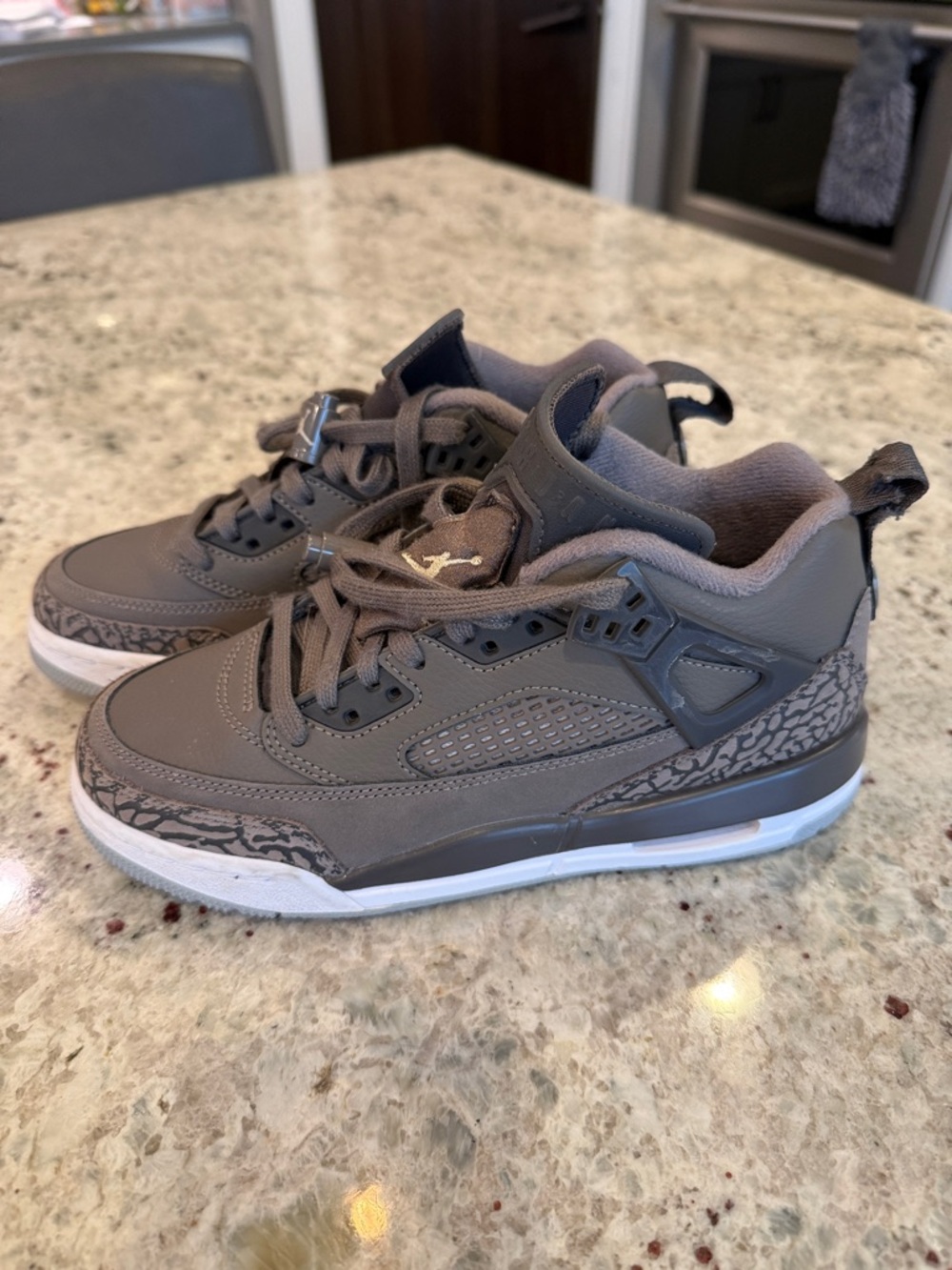 Jordan Gray Retro Style Sneakers Boys